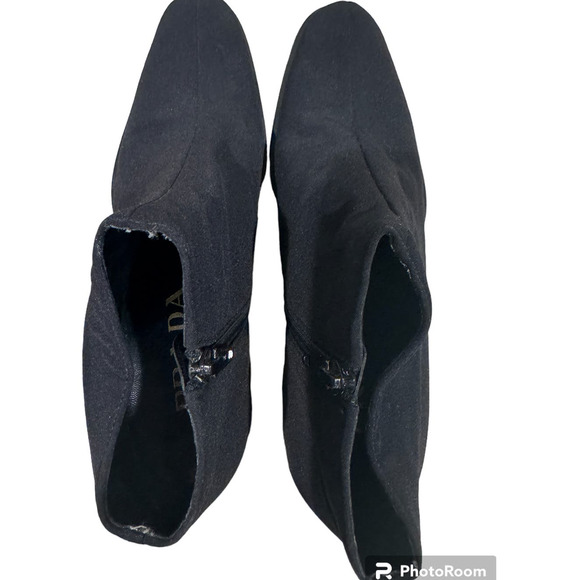 Prada flat black ankle boots 35 - Picture 10 of 12